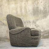 Vintage wool armchair
