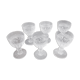 6 glasses in Bordeaux crystal Saint Louis model Trianon h 10.8 cm