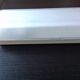 Rectangular porthole wall light in industrial/70s style frosted glass