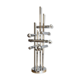 Large 70' Italian chrome table lamp by Stilux Milano