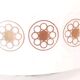 Ceiling light in opaline and granita setting 60s