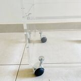 Desserte / Table Basse David Lange pour Roche Bobois Plexiglas & Verre 1970