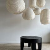 Coffee table en bois massif monoxyle noir