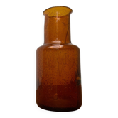 Vase en verre fait main du milieu du siècle