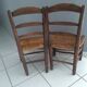 Paire de chaises enfants artisanales 1900