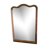 Beveled mirror contour wood 77x53cm