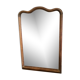 Beveled mirror contour wood 77x53cm