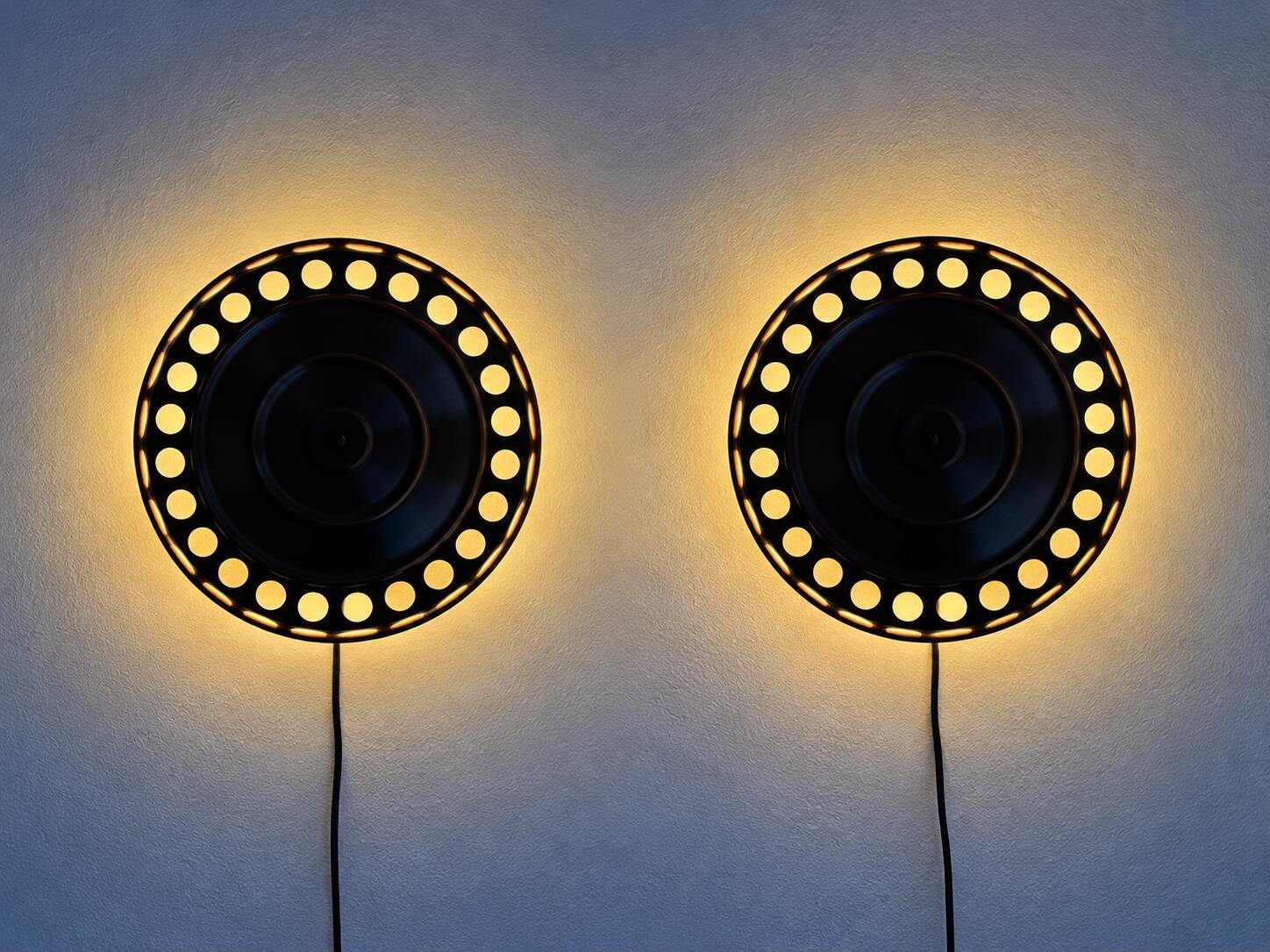 Wall sconces, Bankeryd, Nils Ledung, Copper, swedish, 70/80s, pair