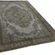 Overdyed Wool Vintage Handmade Carved Rug 172 cm x 287 cm