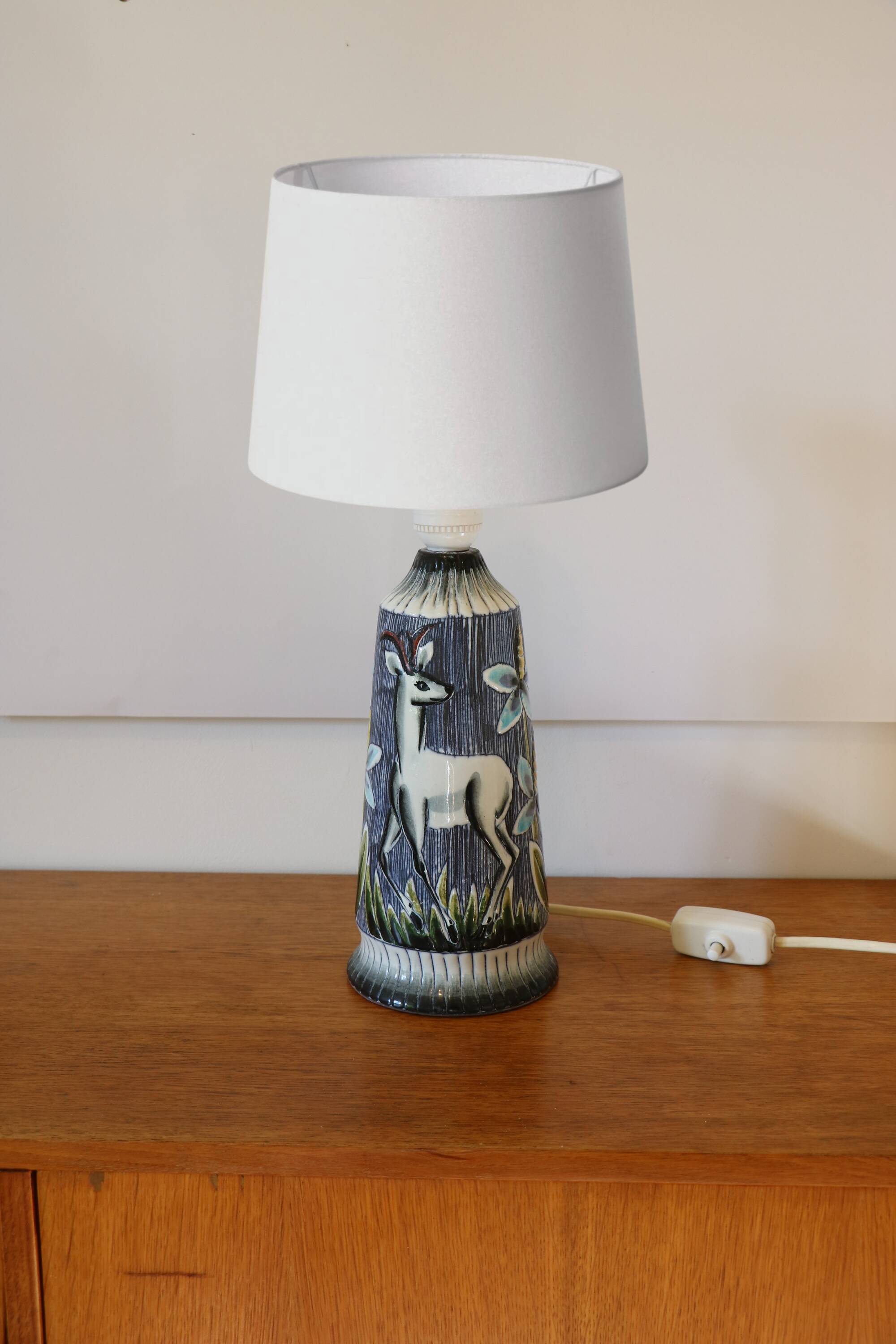 Scandinavian ceramic lamp base by Tilgmans Keramik