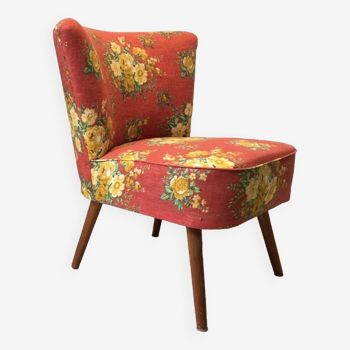 Floral cocktail armchair, 1970