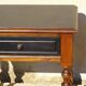 Rustic oak bedside table