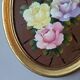 Acrylic on panel, oval gilded wooden frame, bohemian countryside.