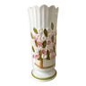 Large vintage vase with floral pattern