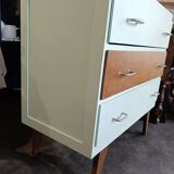Superb 3-drawer chest of drawers with compass feet