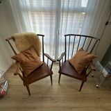 Paire de fauteuils Baumann