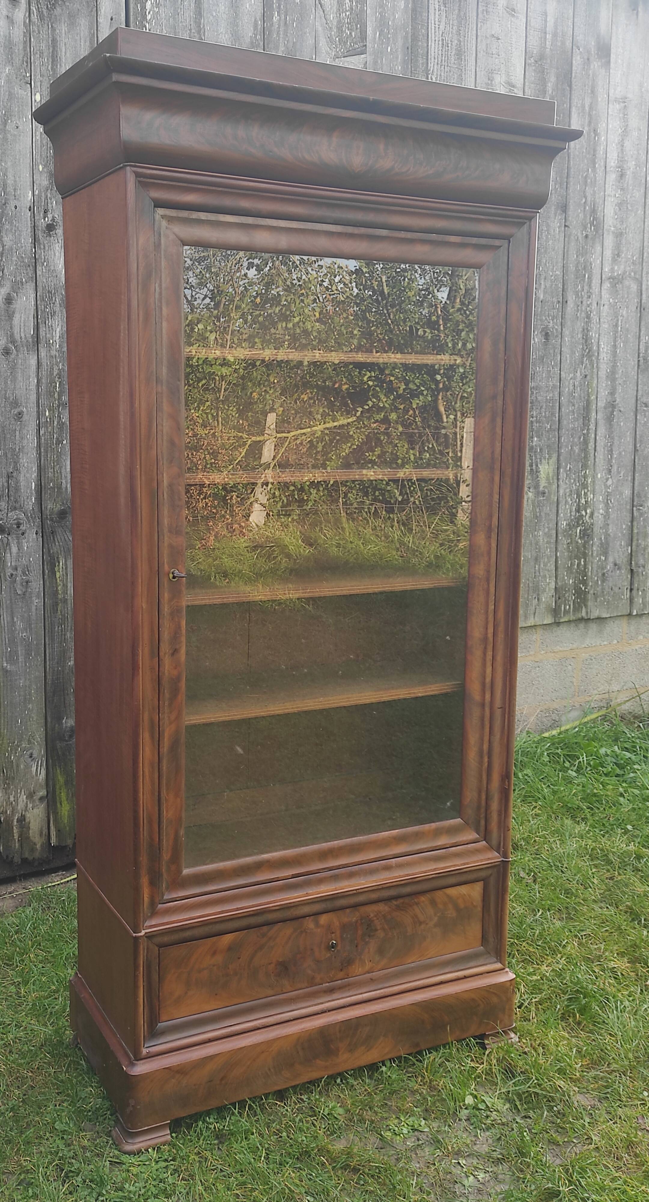 Parisian glass cabinet.
