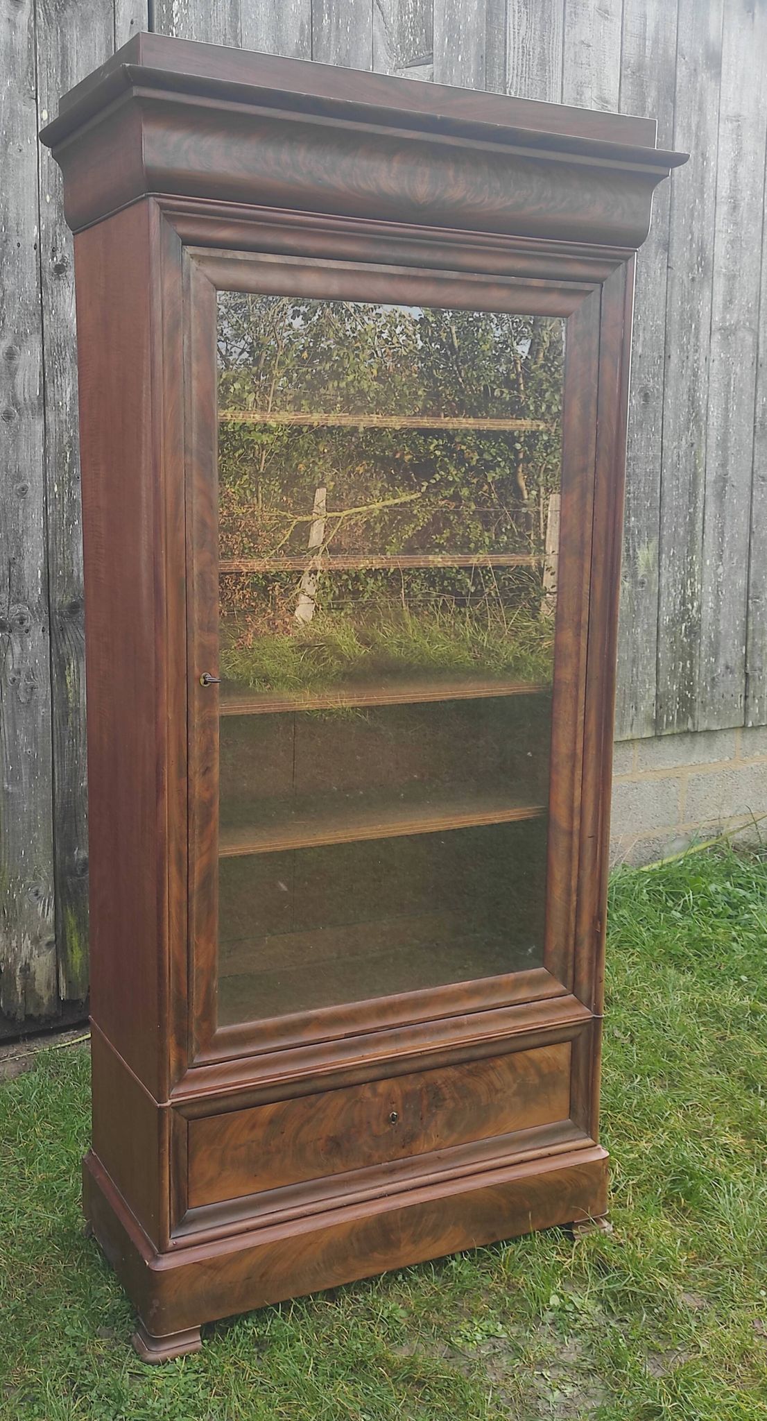 Parisian glass cabinet.