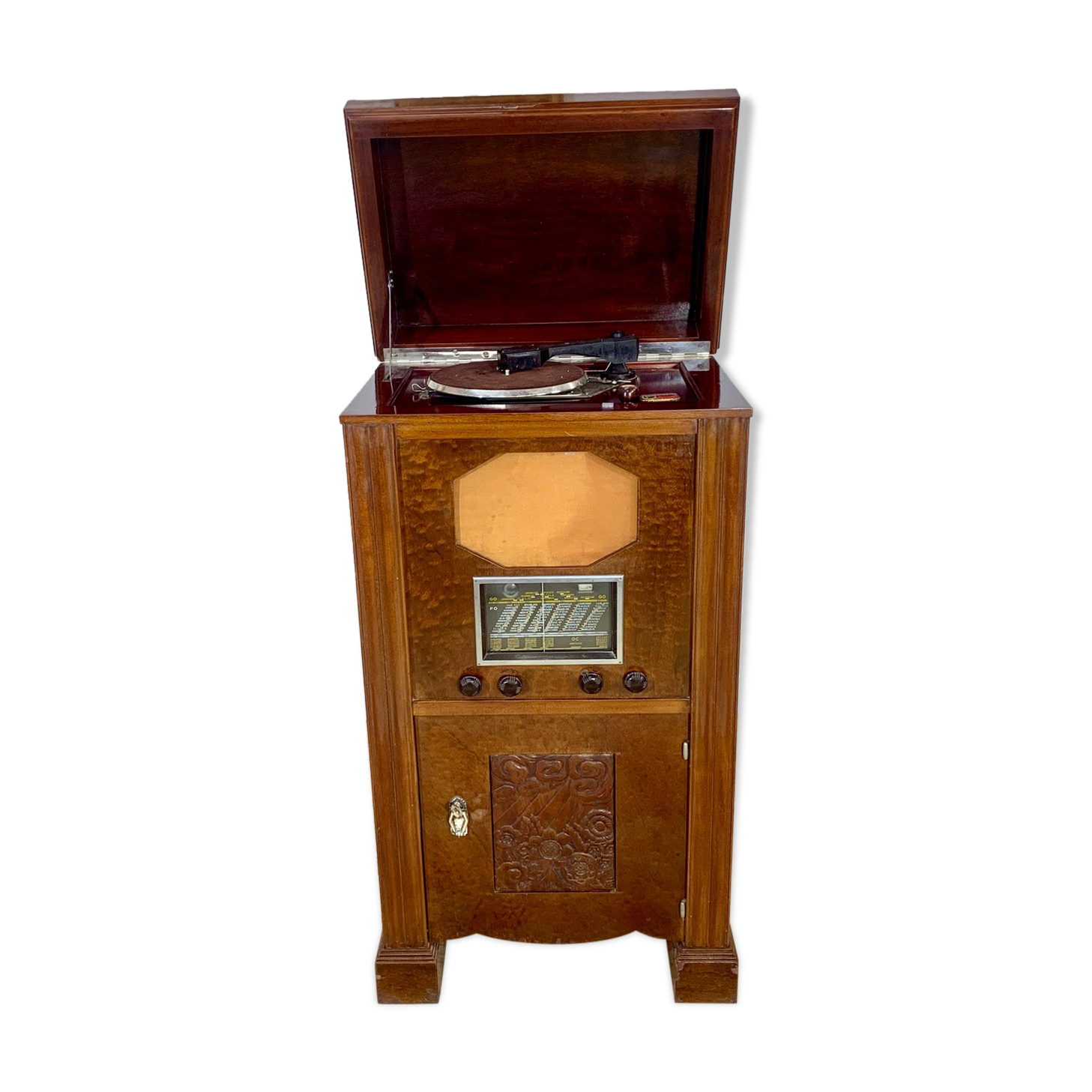 Radio Furniture and Record Player Art Deco era