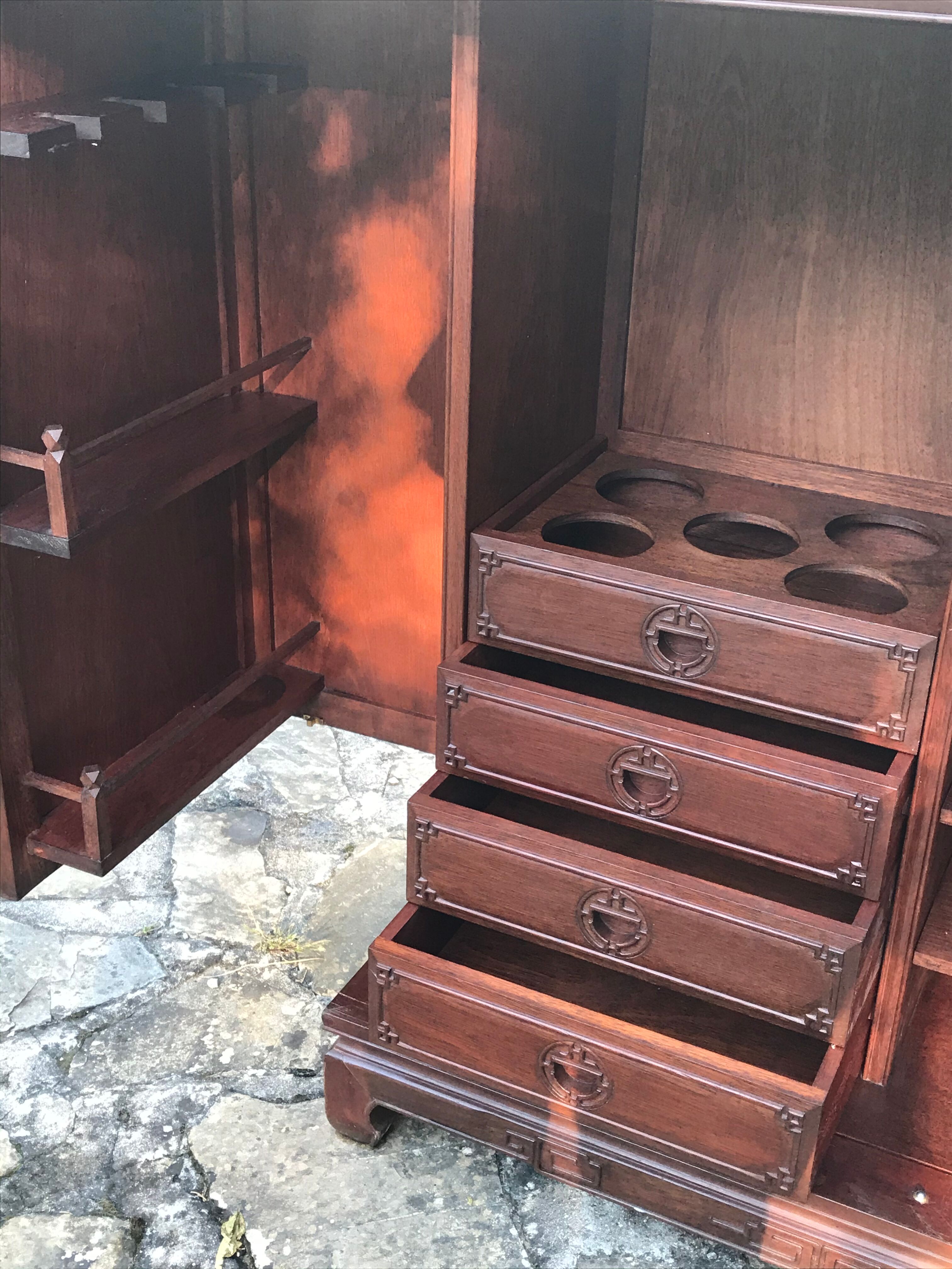 Art Deco rosewood bar