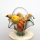 Corbeille en verre forme panier