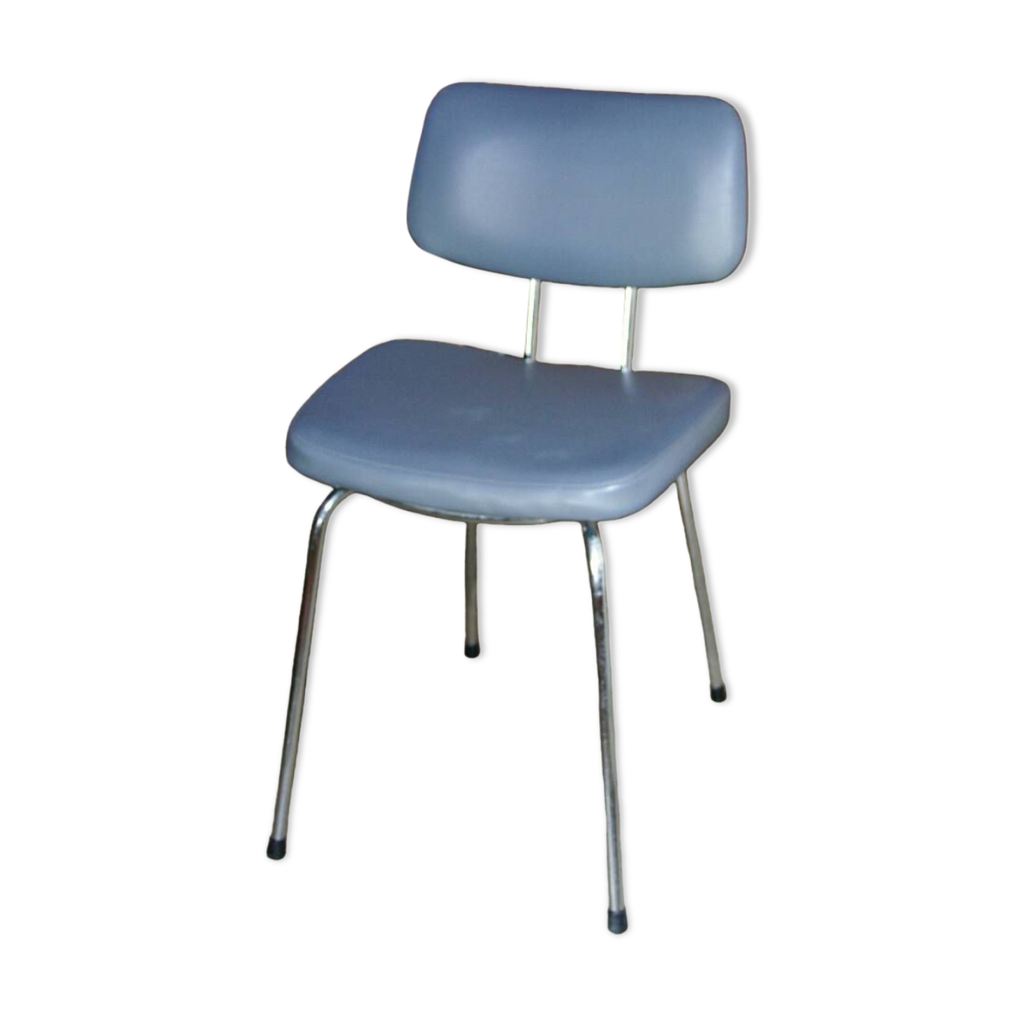 Vintage ski and chrome chair 1950