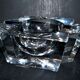 Saint-Louis DESIGN Modernist Crystal Ashtray with Label