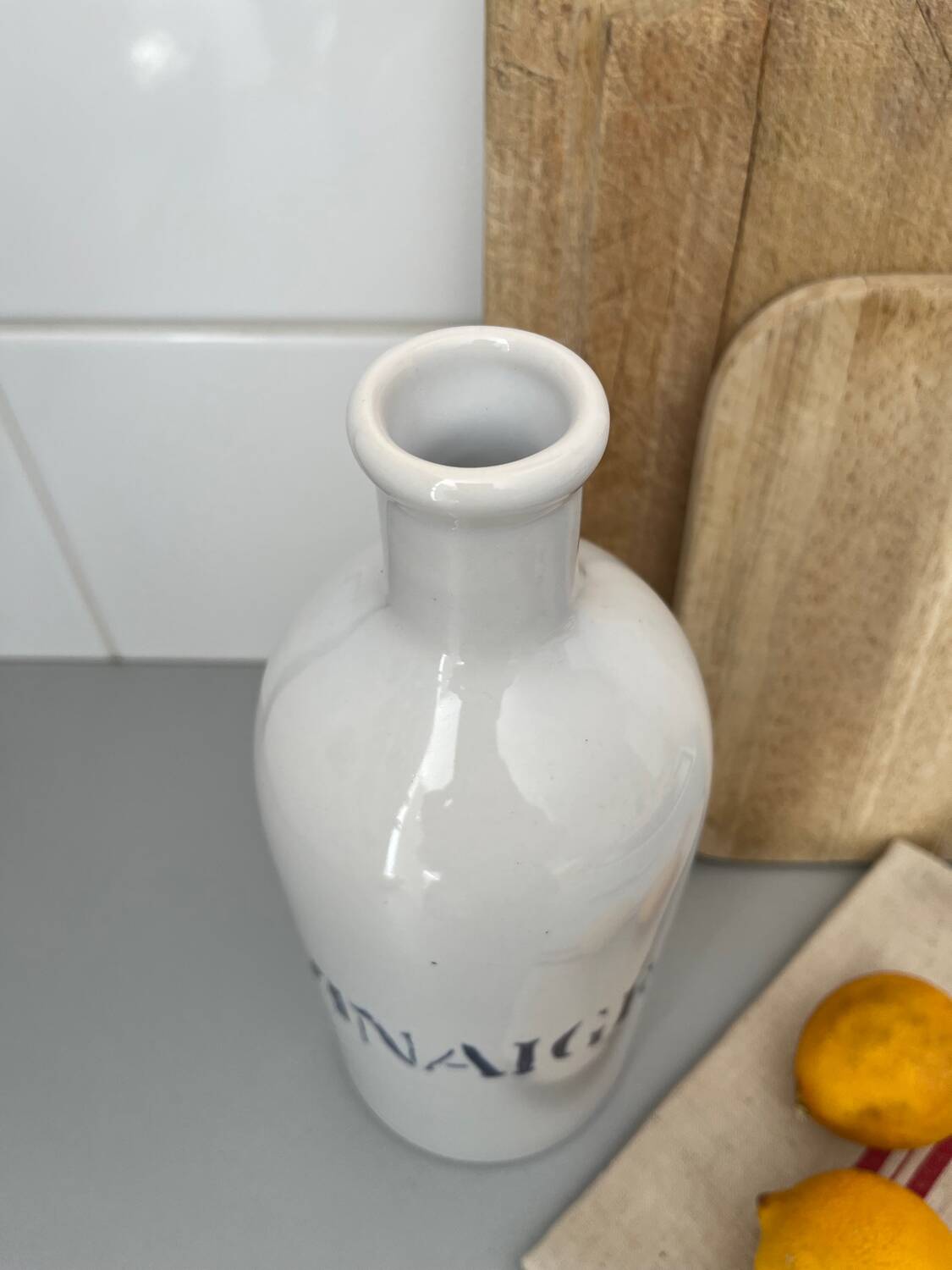 Bouteille « vinaigre » céramique Charolles