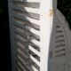 Curved shutters oak and fir H156xL245