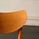 Chaise vintage en skaï rouge