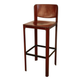 Matteo Grassi high stool in leather and metal