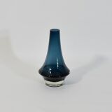 Vintage Blue Vase Erkkitapio Siiroinen Riihimäen Lasi