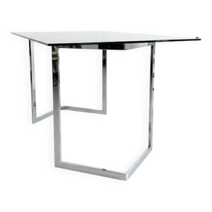 table, design des années - chrome