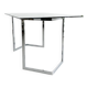Table, 1970s Italian design, chrome and smoky green.