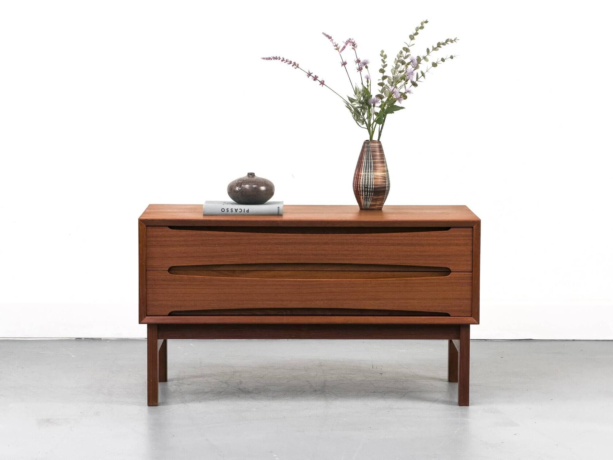 Teak Lowboard with Drawers, 1960s