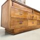 Vintage Siegel Paris workbench in oak and glass – 1950