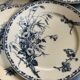 Lot of 7 plates, motiv flower and butterfly