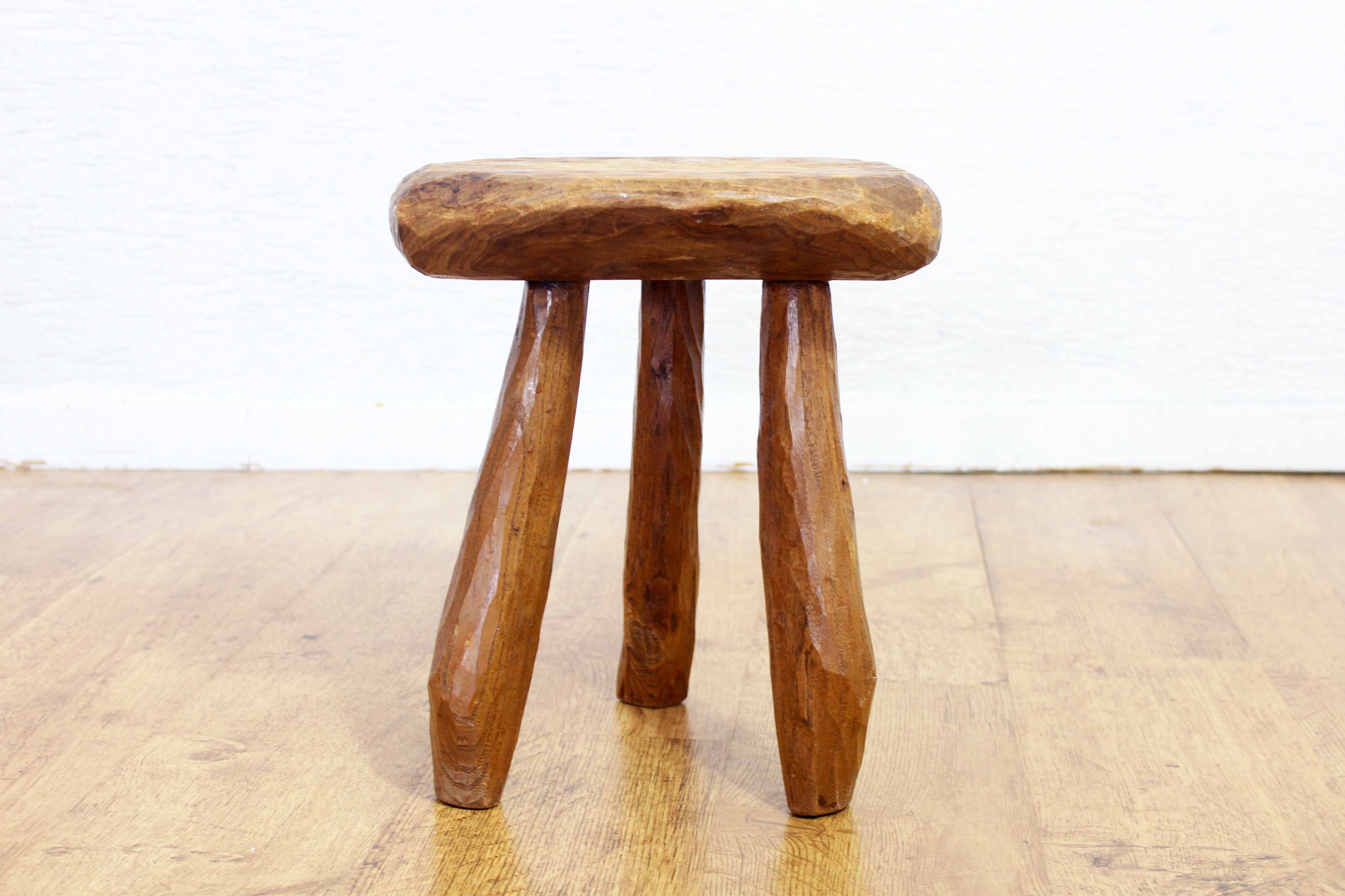 Vintage solid wood stool
