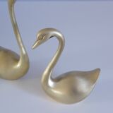 Swans or ducks brass