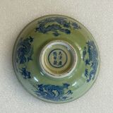 China bowl China cracked celadon apocryphal marking KANGXI (1662-1722) Qing XIX