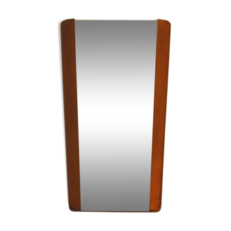 Scandinavian teak 60s mirror 35x79cm