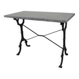 Garden table, bistro table with granite top, 1930s