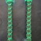 Broste Copenhagen - Pair of Large Green Blown Glass Candlesticks