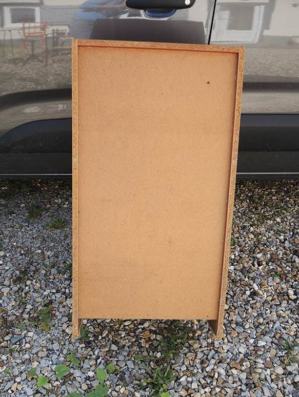 Old Shoe Cabinet with 5 Wooden Lockers