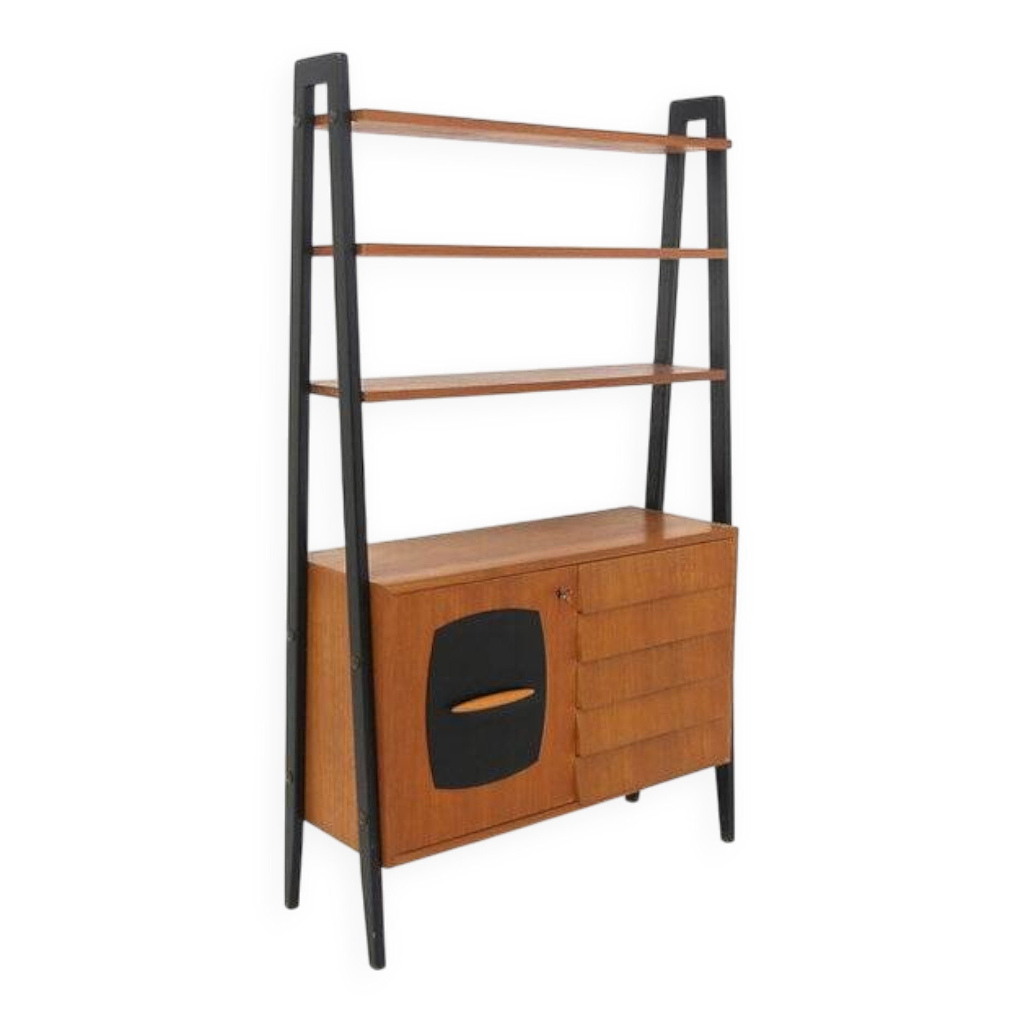Scandinavian "Tema" teak bookcase, Möbel-Ikea, Sweden, 1960