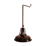 Antique workshop suspension in black metal