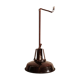 Suspension atelier ancienne en metal noir