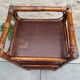 Rattan and bamboo bedside shelf