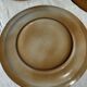 Set of 4 vintage stoneware plates, including 2 with floral motifs