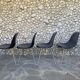 4 DSX chairs, fiberglass, Charles & Ray Eames for Herman Miller 1980